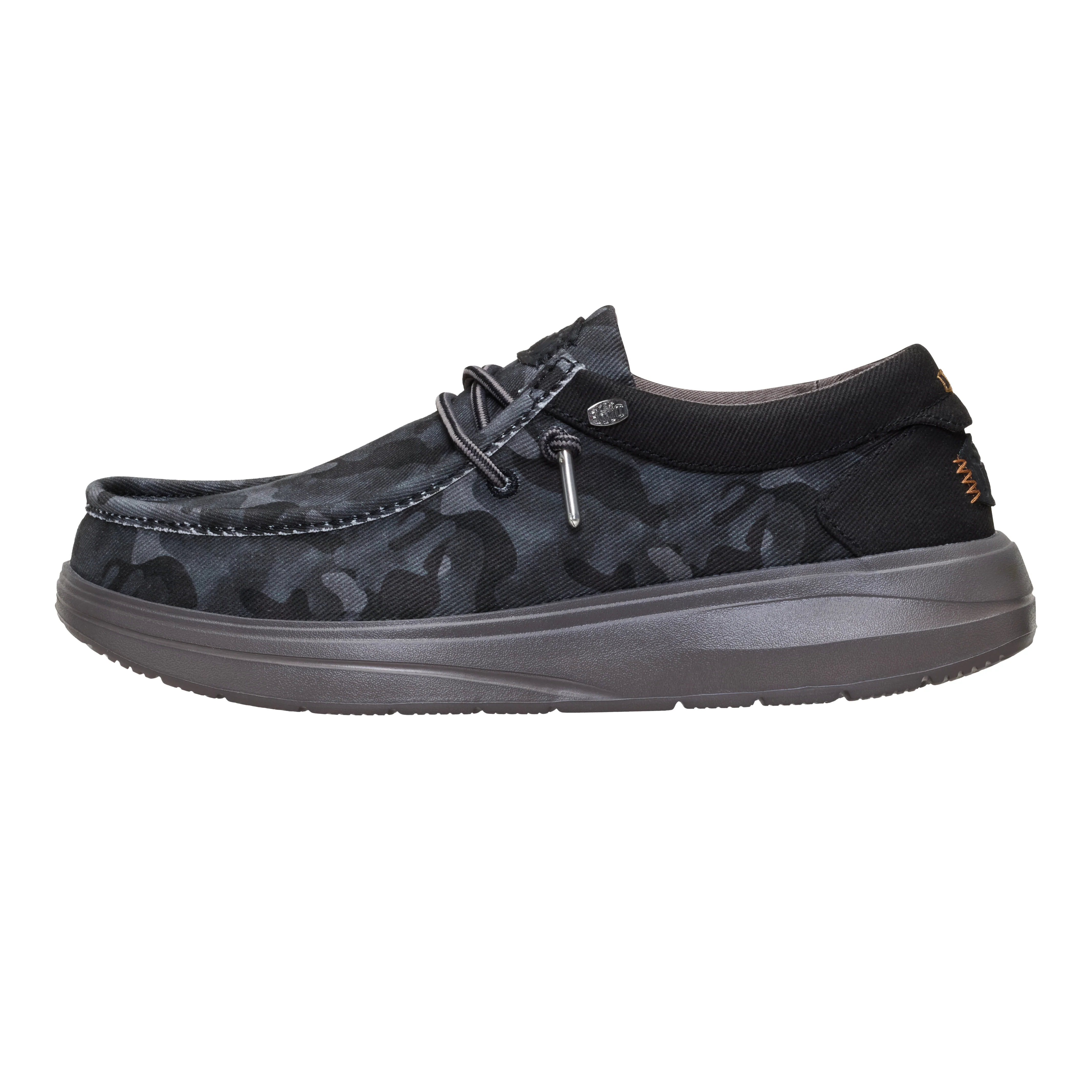 WALLY COMF WORN TWILL BLACK/GULL GREY
